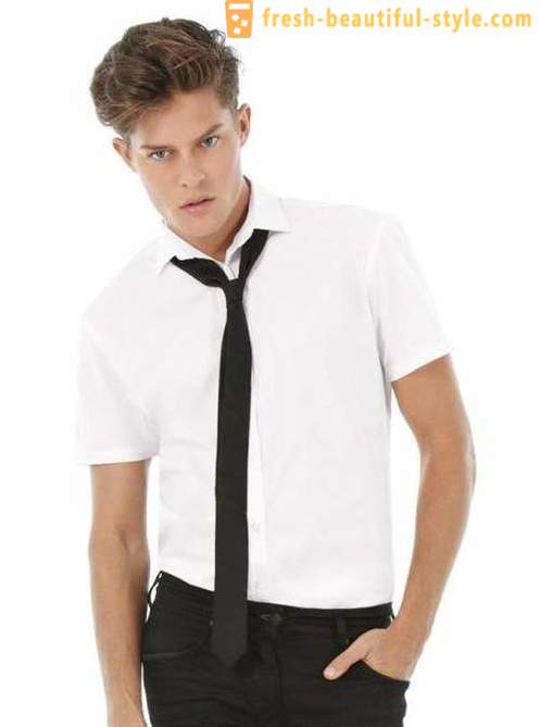 Tie a short-sleeved shirt on the issue. Wearing tie jacketed short sleeve (photo). Can I wear a tie with a shirt with short sleeves on etiquette?