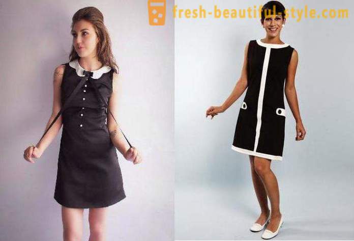 Dress in the style of the 60s. dress the model
