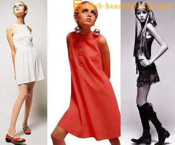 Dress in the style of the 60s. dress the model