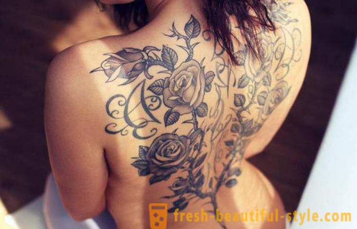 Tattoos for girls on back: styles, designs, options