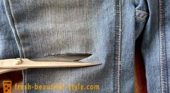 How beautiful jeans cut yourself?
