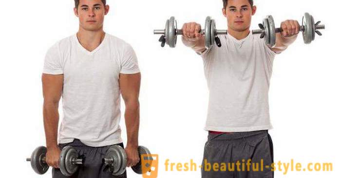 Exercises with dumbbells to shoulders for men and women