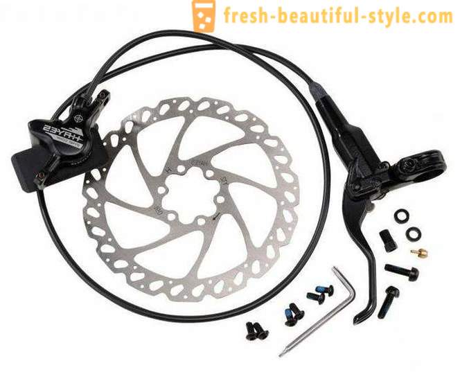 Disc brakes on a bicycle. Installation, replacement of disc brakes