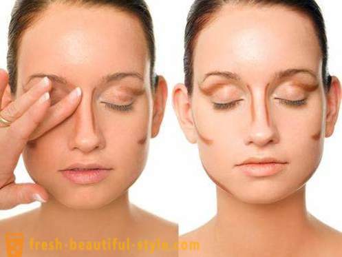 How to reduce the nose with makeup? Visually reduce the nose