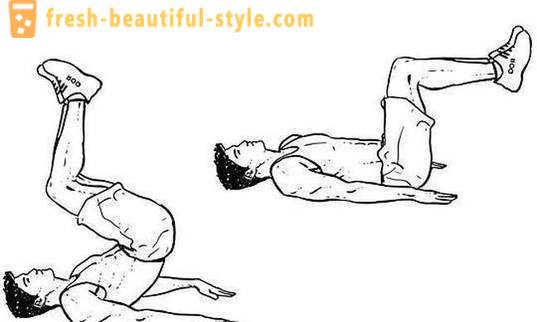 Reverse Crunch: effective abdominal exercises