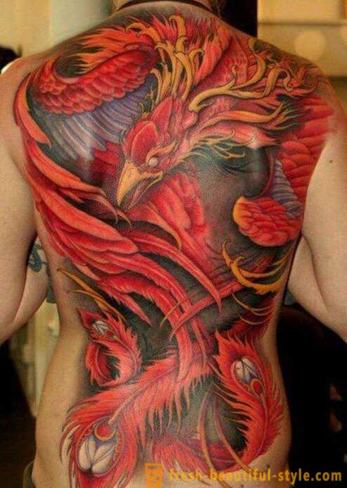 Phoenix - a tattoo, the meaning of which can not be understood fully
