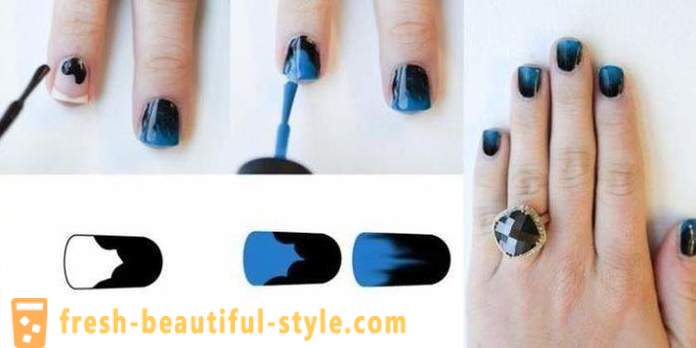 How to Make a gradient on your nails?