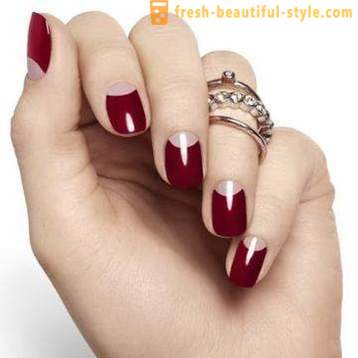 Manicure red jacket: photos on the nails. How to make a red jacket: step by step guide