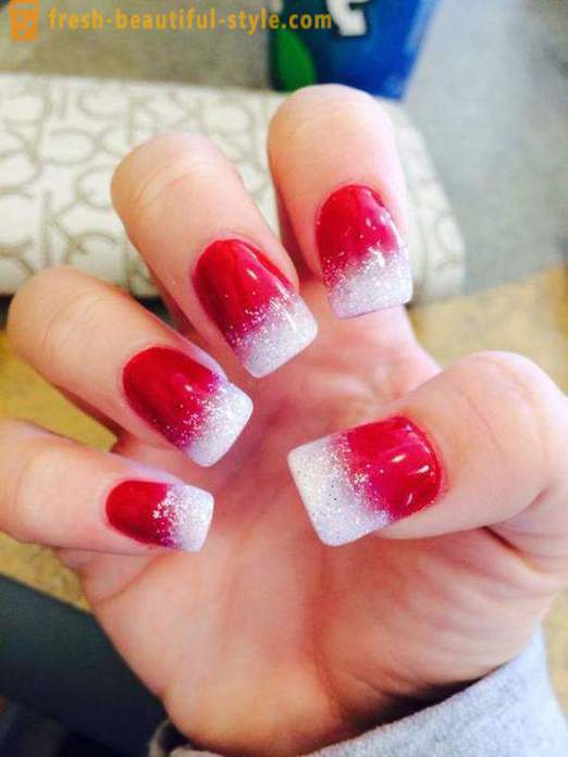 Manicure red jacket: photos on the nails. How to make a red jacket: step by step guide