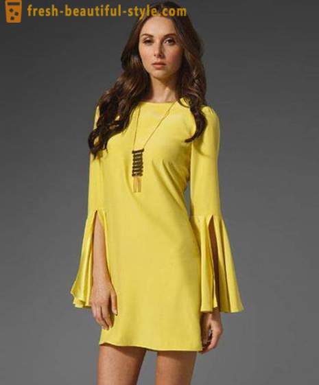 Yellow Dress: options for spring and summer