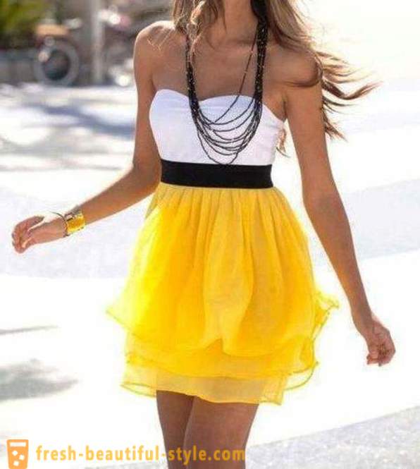 Yellow Dress: options for spring and summer