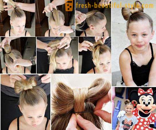 Holiday hairstyles for medium hair with your hands (see photo). Children's festive hairstyle for medium hair
