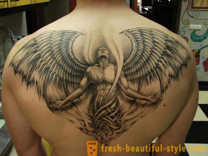 Men's tattoo on his back: pros, cons and options sketches.