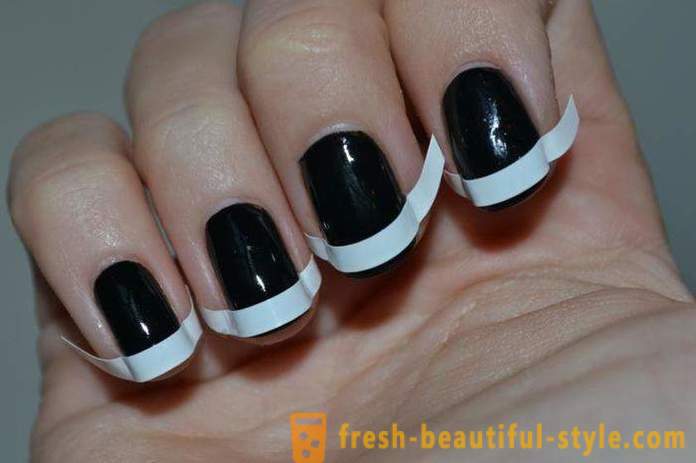 Black jacket on the nails - the trend in 2016