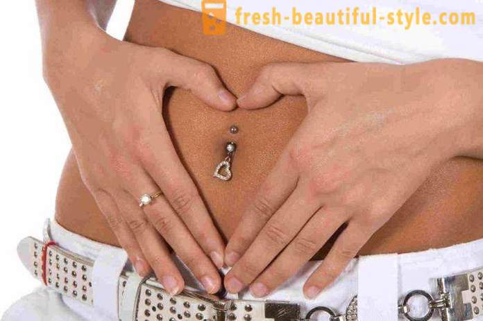Gold piercing for stomach. Navel piercing: reviews, photos