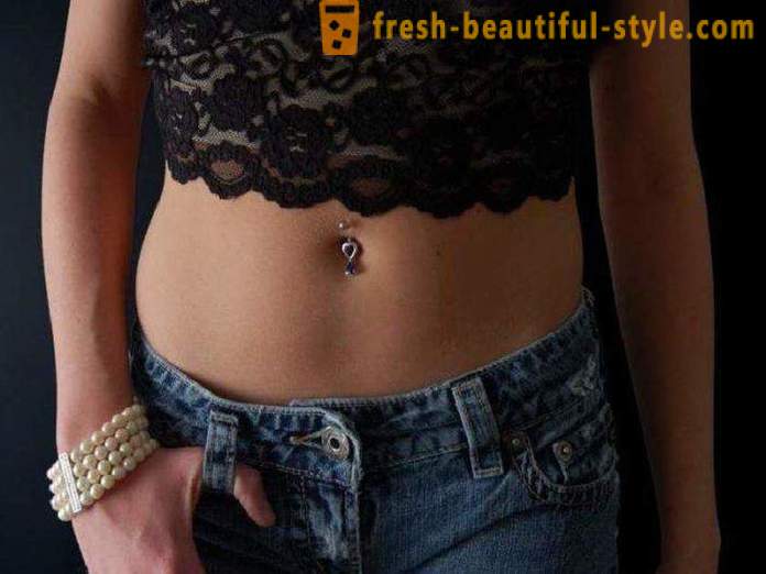 Gold piercing for stomach. Navel piercing: reviews, photos