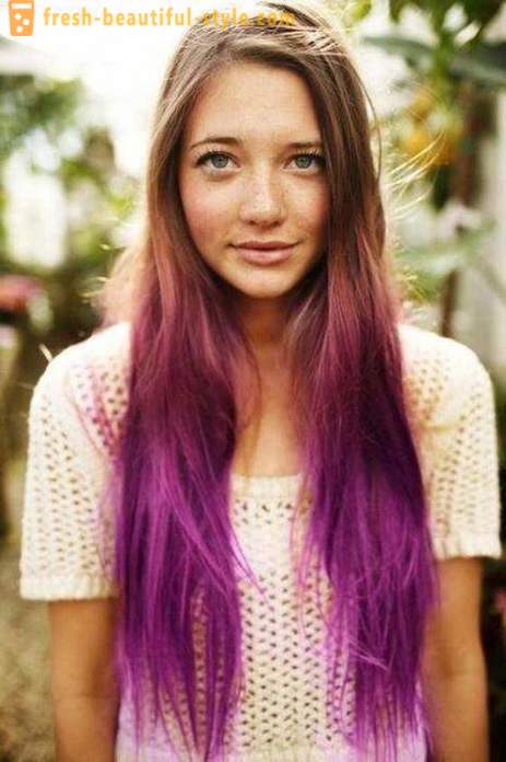 Ombre dyeing at home. How looks Ombre on hair (photo)