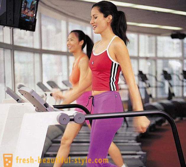 Workout in the gym for weight loss women