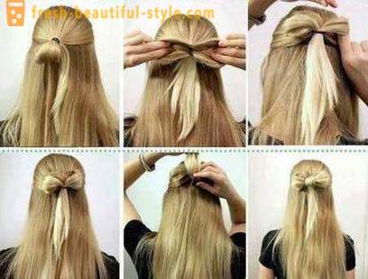 Evening hairstyle on long hair: a step by step description