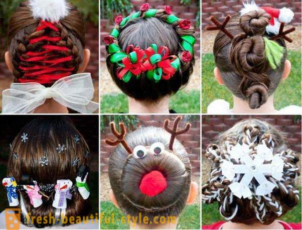 Kids hairstyles for New Year. Hairstyles for girls New Year