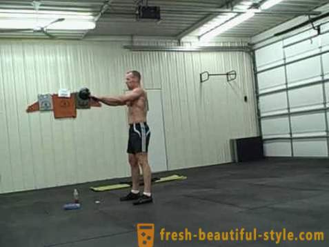 Exercise with weights 16, 24 and 32 kg. The best exercises with weights