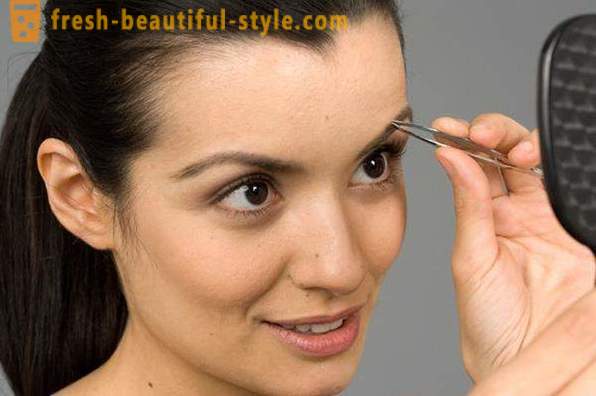 Eyebrows for round face: the shape, photo. Correct eyebrows for round face