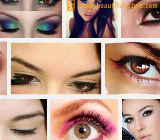 Beautiful evening makeup for brown eyes: a step by step description
