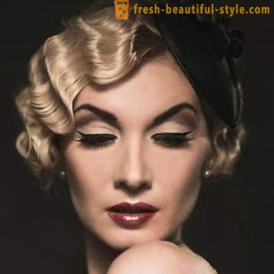 Hairstyles in retro style: photo
