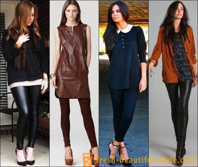 From what to wear leggings: photo. secrets of fashion