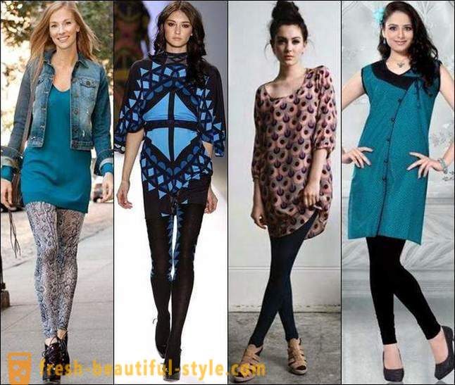 From what to wear leggings: photo. secrets of fashion