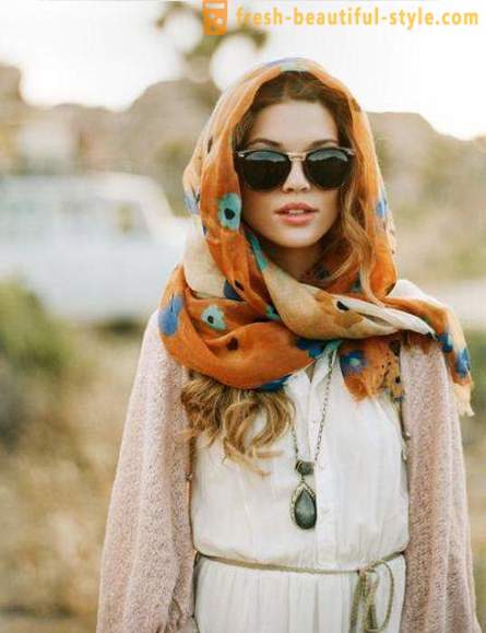 How to tie a kerchief on her head in summer: quick ways to nicely tie a scarf