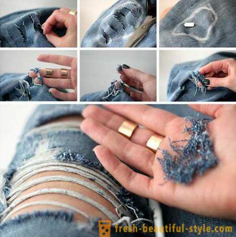 Fashion Tips: How to make holes and abrasions on his jeans?