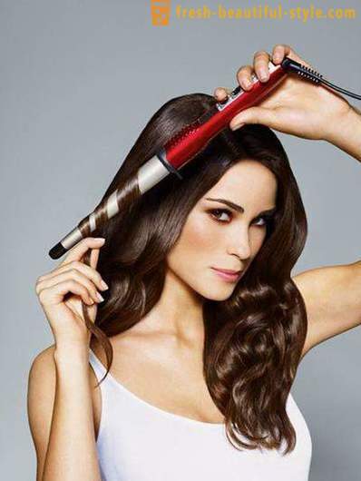 How to wind the hair on the curling iron? How to curl hair curling irons?