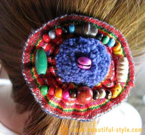 Sew fancy elastic band for hair