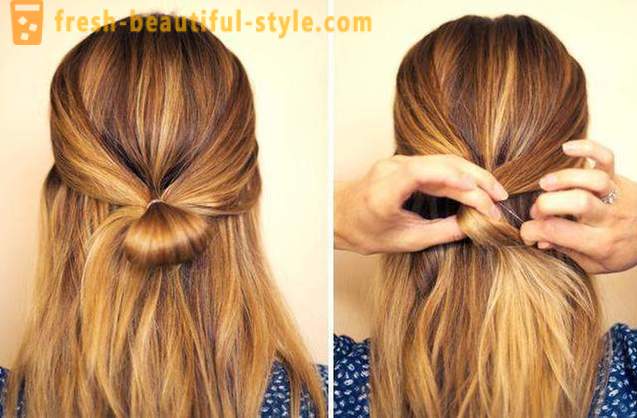 How to make a bow out of hair is beautiful?