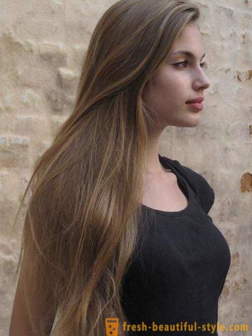 Natural and original light-brown hair color