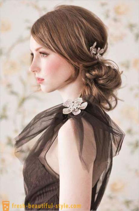 Elegant hairstyle on long hair for every day