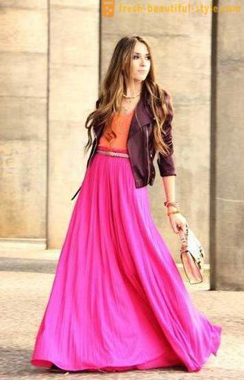 Long skirt. From what to wear it? secrets combination