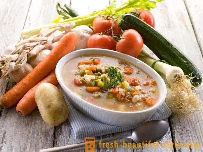 Vegetable soups for weight loss. Secrets of the Chef