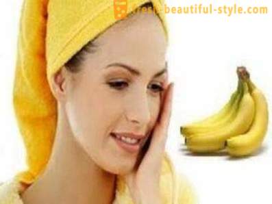 At home beauty salon: facials bananas